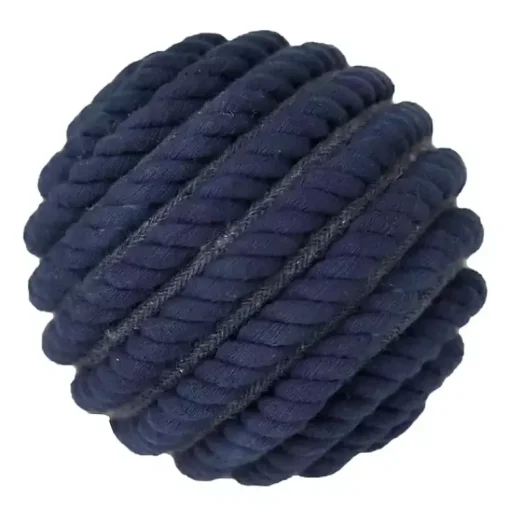 New Handmade Navy Jute Rope Orbs, Set of 4 Bowl Filler