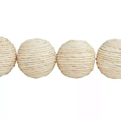 Clearance Handmade Wrapped Jute Orbs, Set of 4 Bowl Filler