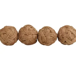 Discount Handmade Woven Rope Jute Orbs, Set of 4 Bowl Filler