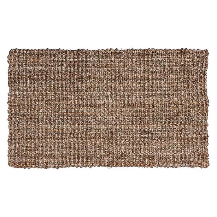 Kirklands Home Accent Rugs|Handspun Jute Boucle Scatter Rug Brown