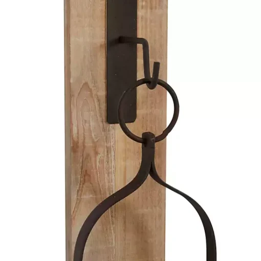 Online Hanging Lantern Fir Wood and Iron Sconce Sconces