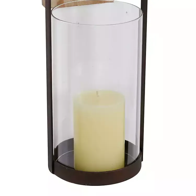 Online Hanging Lantern Fir Wood and Iron Sconce Sconces