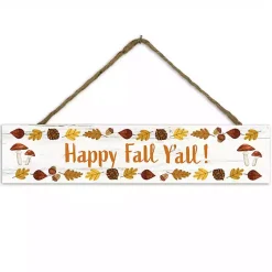 Sale Happy Fall Y'all Hanging Wall Plaque Fall