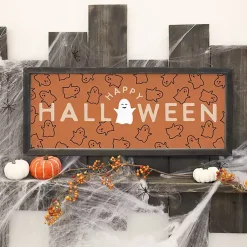 Hot Happy Ghosts and Halloween Framed Wall Plaque Halloween