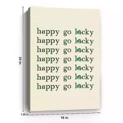 Sale Happy Go Lucky Canvas Art Print St Patricks Day Decorations