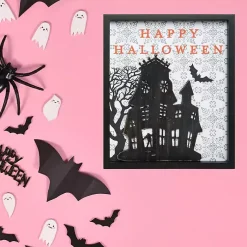 Online Happy Halloween House Framed Wall Plaque Halloween