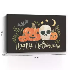 Discount Happy Halloween Jack-O-Lantern Canvas Art Print Halloween
