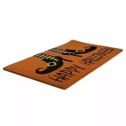New Happy Halloween Witch Feet Doormat Halloween