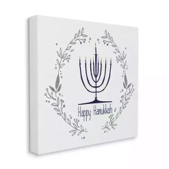 Outlet Happy Hanukkah Wreath Canvas Art Print Hanukkah Decorations