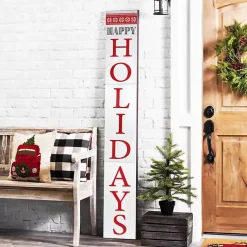 Sale Happy Holidays Snowflake Christmas Porch Board Outdoor Christmas Decorations