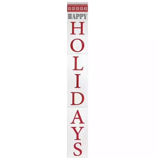 Sale Happy Holidays Snowflake Christmas Porch Board Outdoor Christmas Decorations