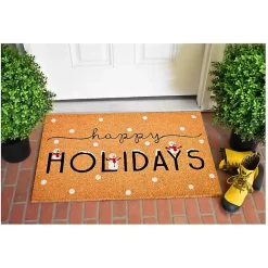 Happy Holidays Snowmen Doormat Outdoor Christmas Decorations