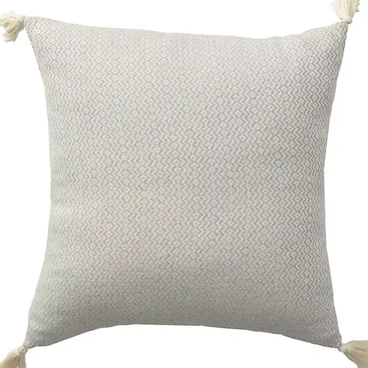 Hot Harbor Chevron Organic Cotton Throw Pillow Pillows