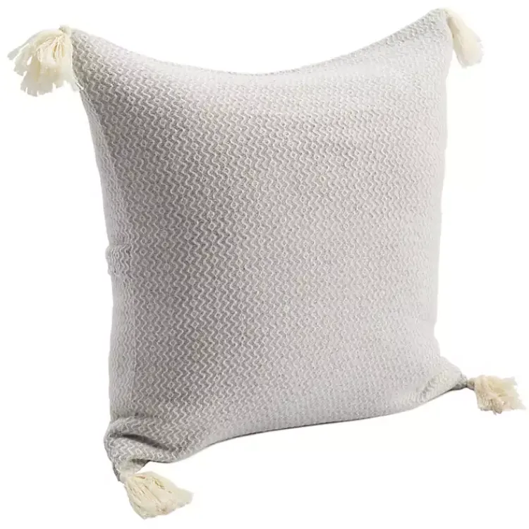 Hot Harbor Chevron Organic Cotton Throw Pillow Pillows