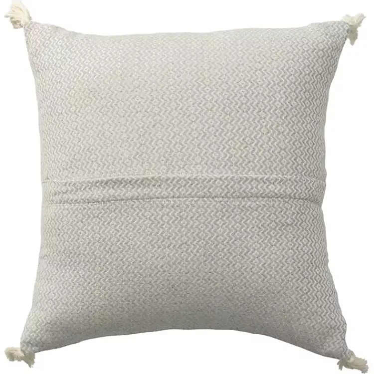 Hot Harbor Chevron Organic Cotton Throw Pillow Pillows