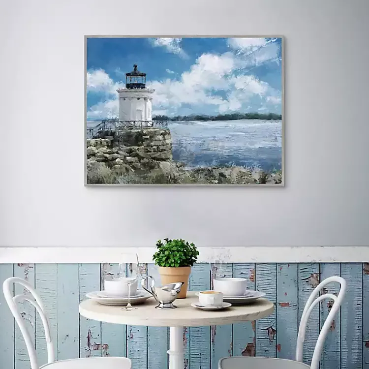 Kirklands Home Canvas Art|Harbor Watch Framed Canvas Art Print