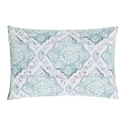 Kirklands Home Quilts|Harlen Mosaic 3-pc. Full/Queen Quilt Set Blue
