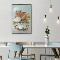 New Harvest Arrangement Framed Canvas Art Print Fall