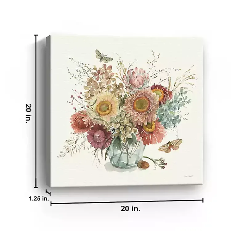 Best Harvest Bouquet Canvas Art Print, 20x20 in. Fall