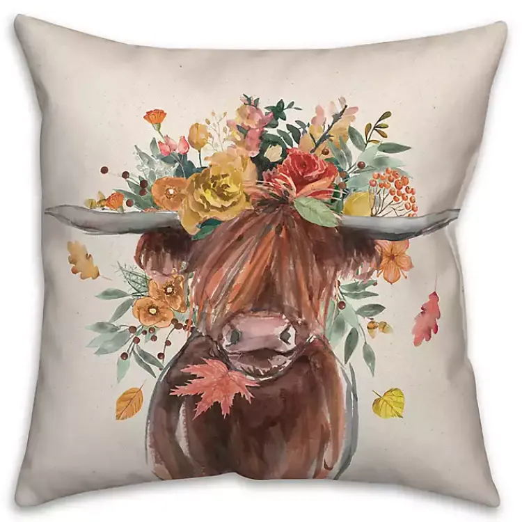 Hot Harvest Highland Outdoor Pillow Fall