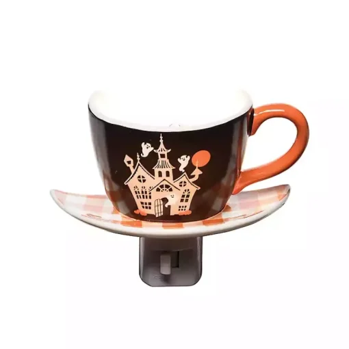 Sale Haunted Home Teacup Nightlight Halloween