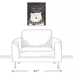 Have a Beary Merry Christmas Canvas Art Print Christmas Art & Wall Decor
