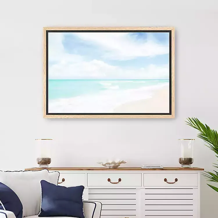 Kirklands Home Canvas Art|Hawaiian Beach Framed Canvas Art Print