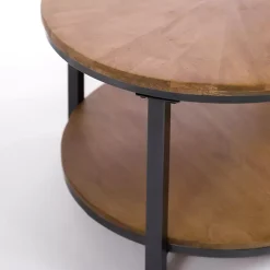 Kirklands Home Coffee Tables|Hayden Wood and Gunmetal Coffee Table