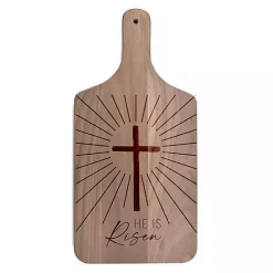 New He is Risen Walnut Cutting Board Easter Decorations