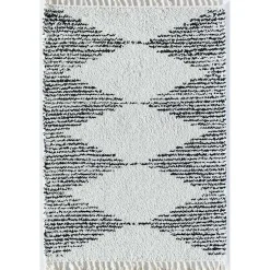 Kirklands Home Area Rugs|Heath Black and White Moon Area Rug, 8x10