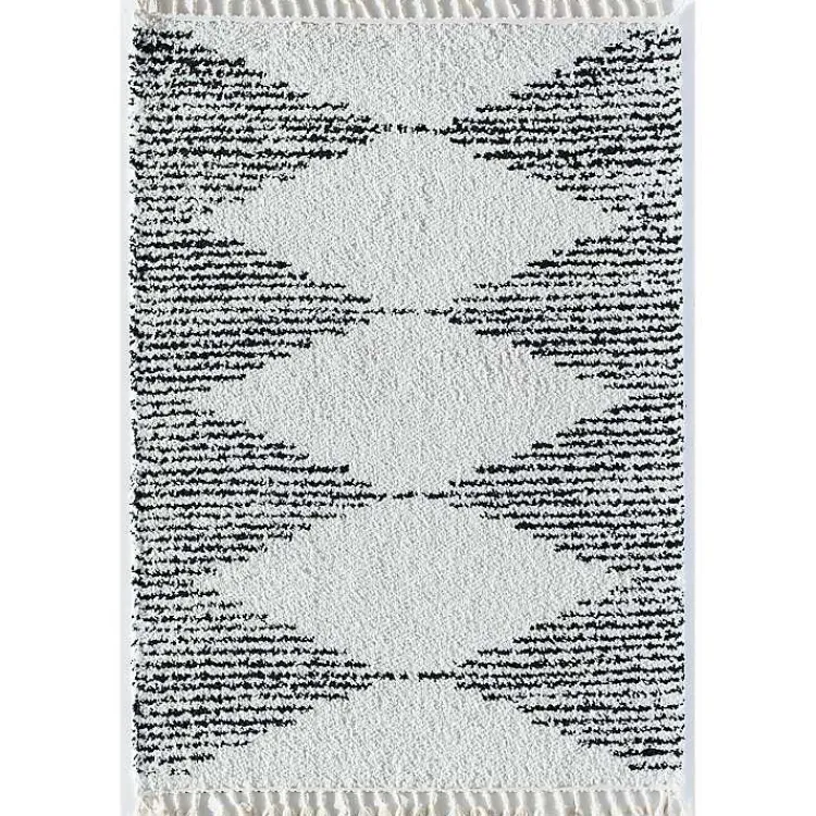 Kirklands Home Area Rugs|Heath Black and White Moon Area Rug, 8x10