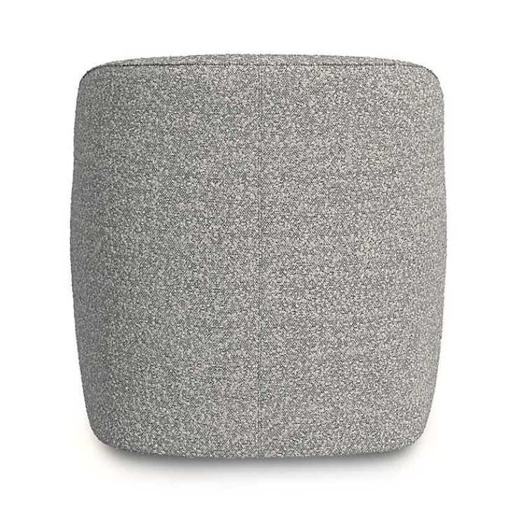 Kirklands Home Accent Chairs|Heather Boucle Swivel Barrel Accent Chair Gray