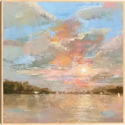 Kirklands Home Canvas Art|Heavenly Glow Framed Canvas Art Print