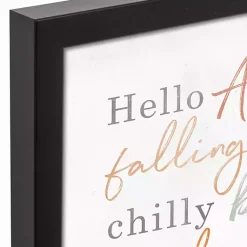 Online Hello Autumn Framed Canvas Art Print Fall