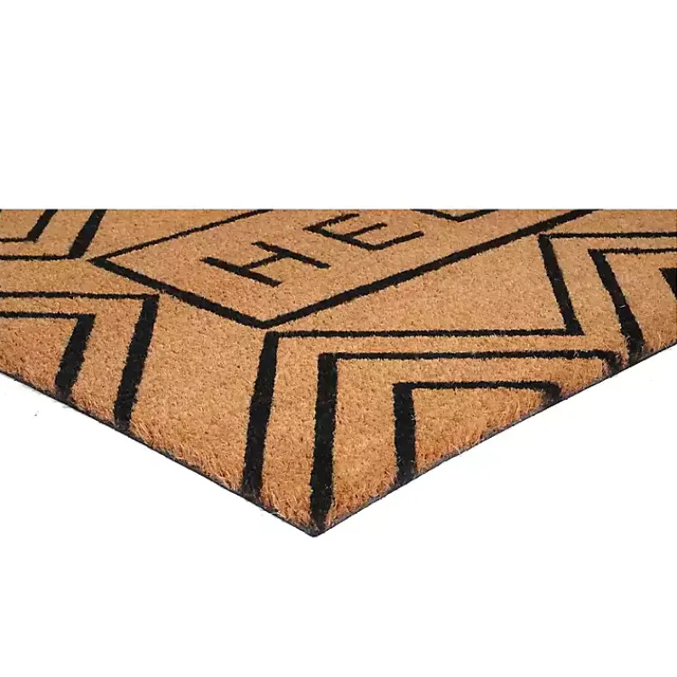 Kirklands Home Doormats|Hello Chevron Doormat