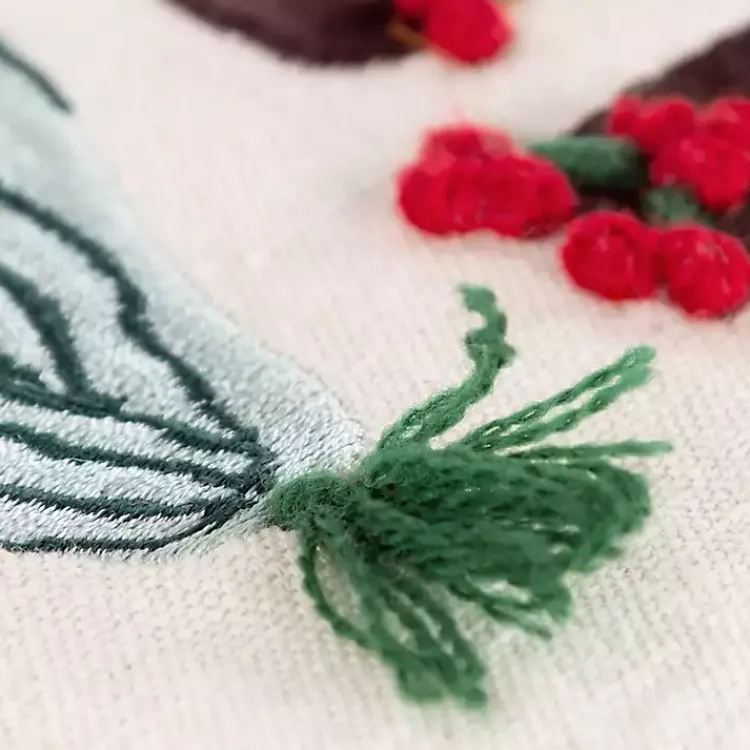 Hello Fall Embroidered Lumbar Pillow Fall