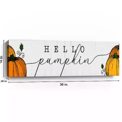 Online Hello Pumpkin Patch Canvas Art Print Fall
