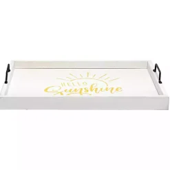 Online Hello Sunshine Wood Tray Decorative Trays
