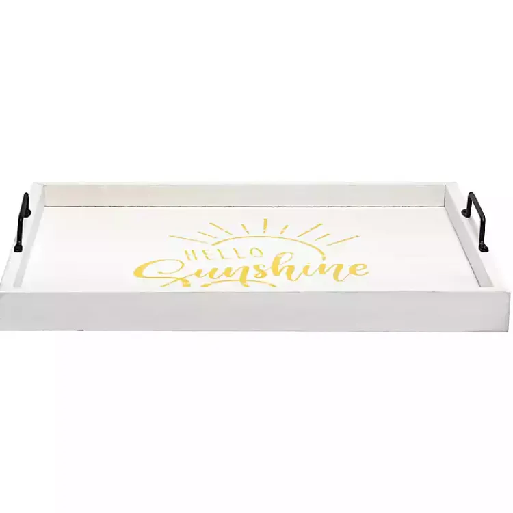 Online Hello Sunshine Wood Tray Decorative Trays