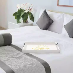 Online Hello Sunshine Wood Tray Decorative Trays