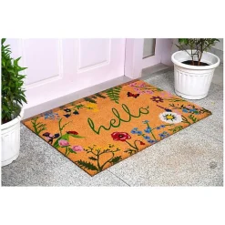 Kirklands Home Doormats|Hello Wildflower Doormat