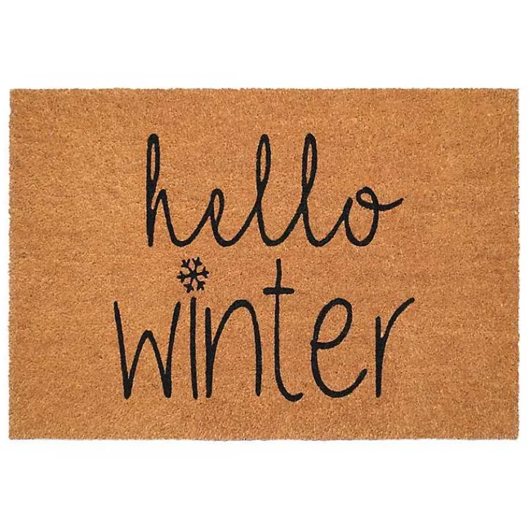 Kirklands Home Doormats|Hello Winter Coir Doormat