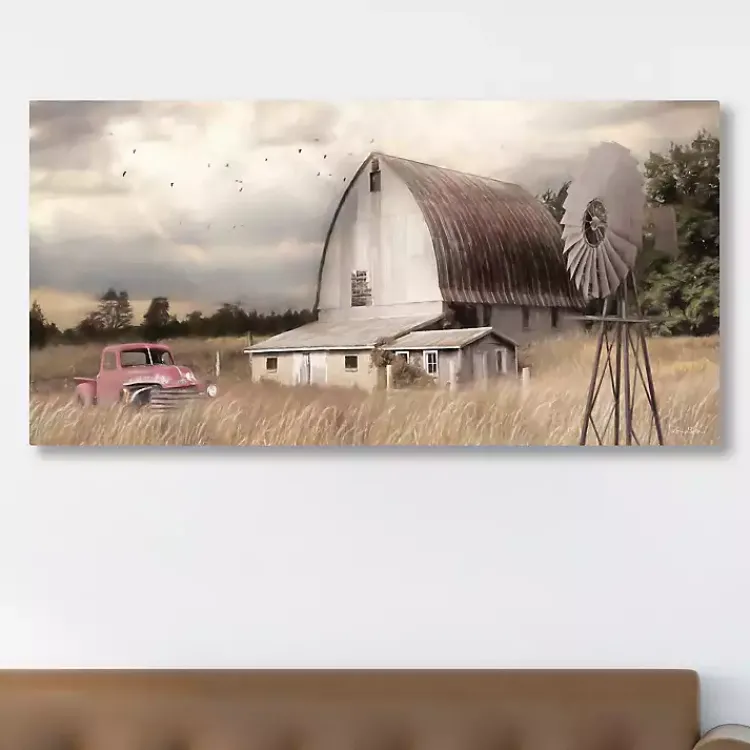 Kirklands Home Canvas Art|Henderson Bay Farm Canvas Art Print Tan