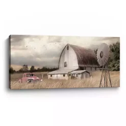 Kirklands Home Canvas Art|Henderson Bay Farm Giclee Canvas Art Print Tan