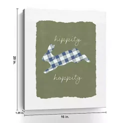 Discount Hippity Hoppity Easter Canvas Art Print Easter Decorations