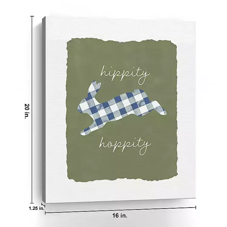 Discount Hippity Hoppity Easter Canvas Art Print Easter Decorations