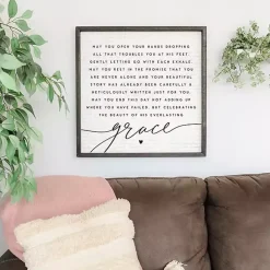 Kirklands Home Wall Quotes & Signs|His Everlasting Grace Wall Plaque