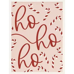 Best Ho Ho Ho Candy Canes Wall Plaque Christmas Art & Wall Decor