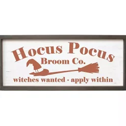 Hocus Pocus Broom Framed Wall Plaque Halloween