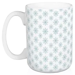 Discount Holiday Deer & Snowflakes Christmas Mugs, Set of 2 Christmas Dining & Entertaining